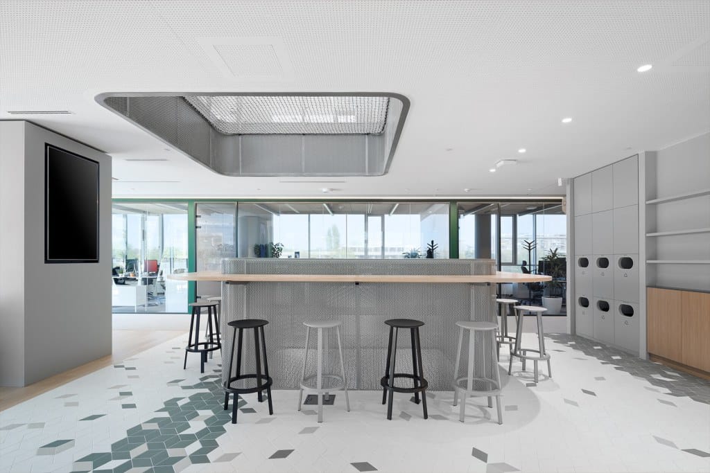 coffee point relaxation seating area in Nordeus office