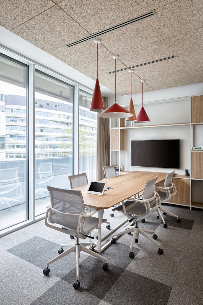 meeting room interior in Nordeus workspace design