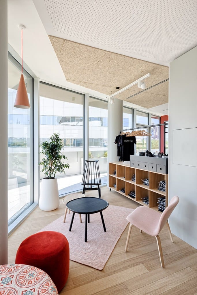 relaxation corner with fatboy seating in Nordeus office interior