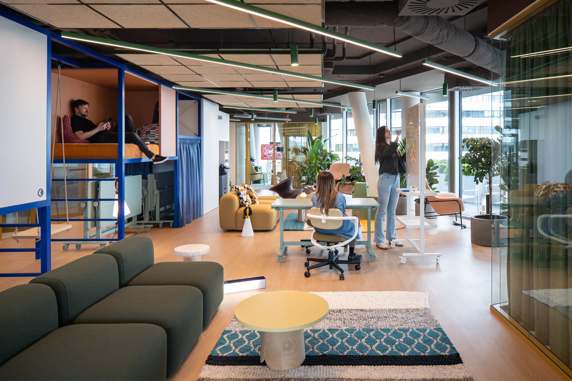 semi quiet central workspace zone Nordeus office interior Belgrade