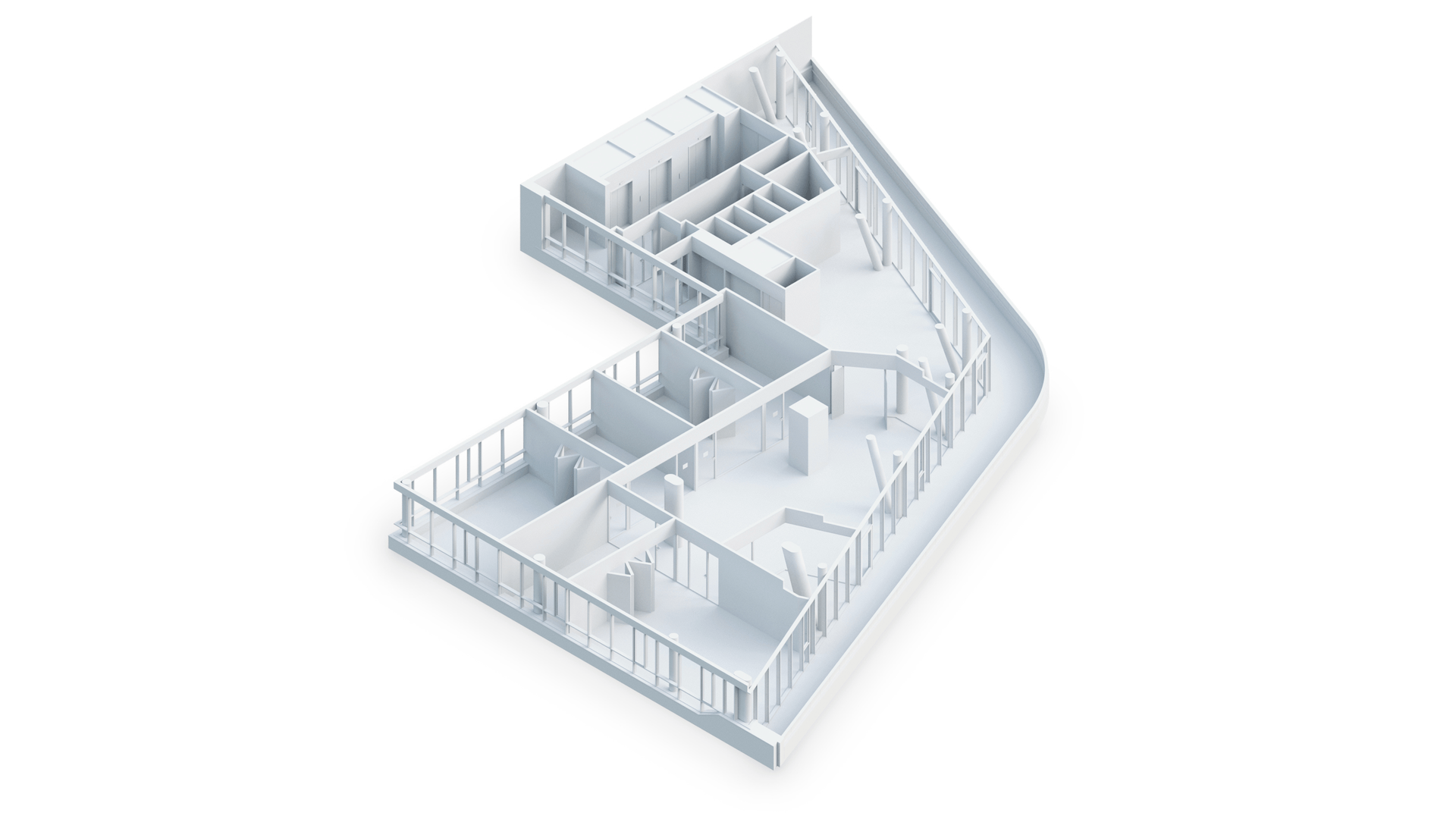 workspace zoning diagram quiet and collaborative areas Nordeus office